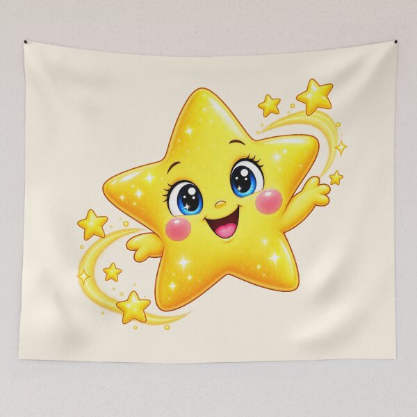 Item preview, Smiling Magic Star – Cute Story Character designed and sold by Little Joys Art.