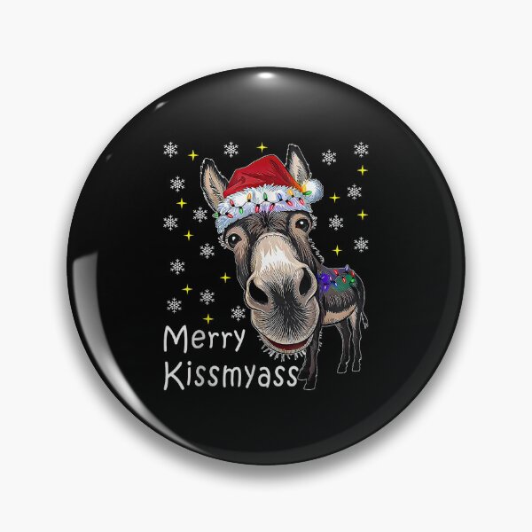 Item preview, Merry Kissmyass Donkey Christmas Funny Holiday Humor designed and sold by thefirstbroo.