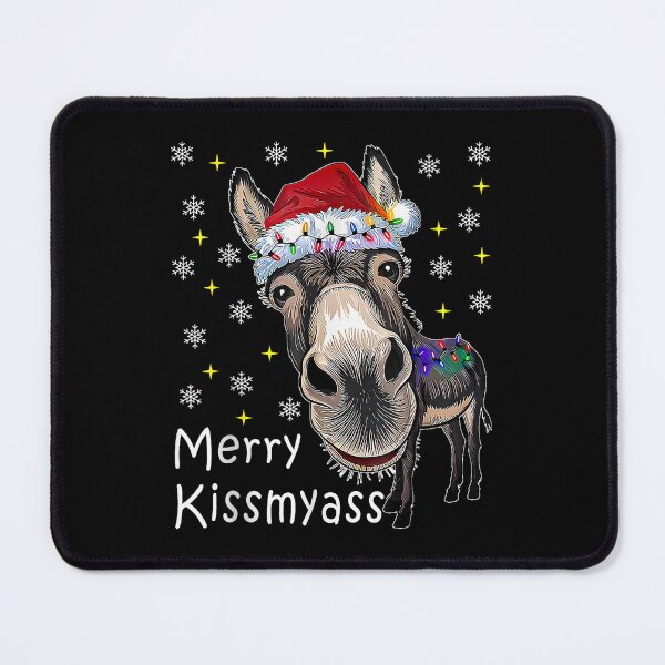 Item preview, Merry Kissmyass Donkey Christmas Funny Holiday Humor designed and sold by thefirstbroo.