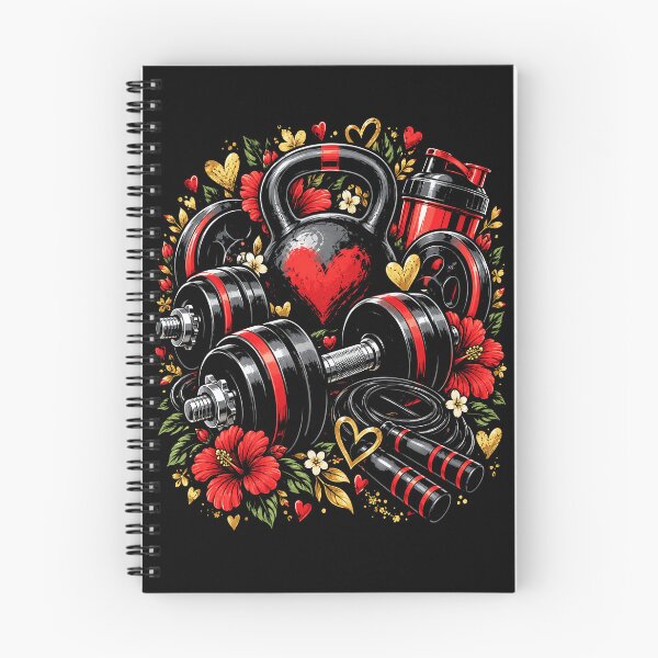 Item preview, Love Lifting Heart Workout Gym Floral Fitness Valentine designed and sold by ArcaneArtistry.