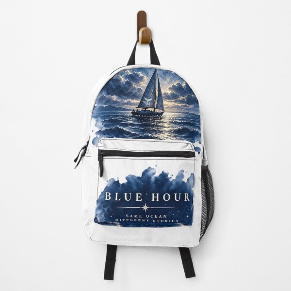 Item preview, Blue Hour – Moonlit Sailing & Ocean Watercolor Design designed and sold by NAUSPHERAL.