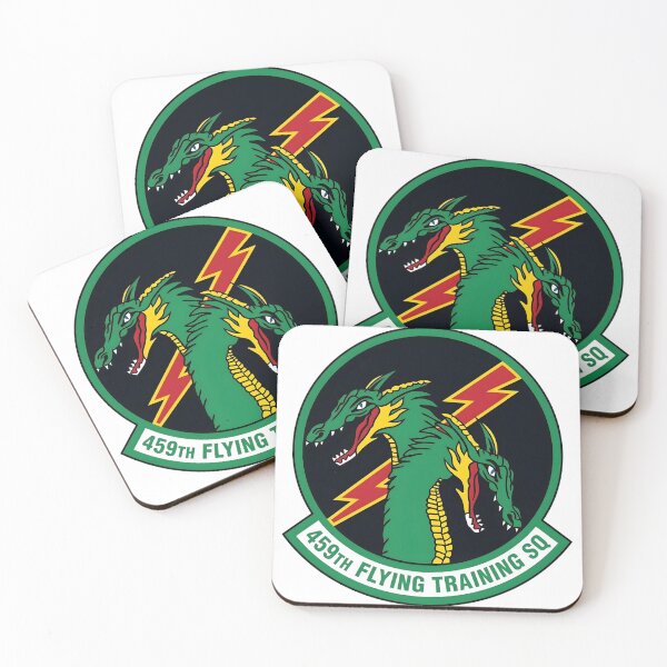 Item preview, USAF 459th Flying Training Squadron Twin Dragons Patch    designed and sold by CharlieDesings.