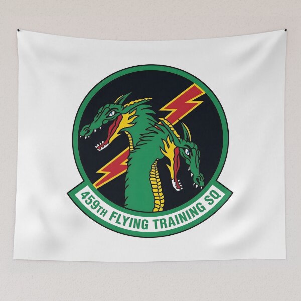 Item preview, USAF 459th Flying Training Squadron Twin Dragons Patch    designed and sold by CharlieDesings.