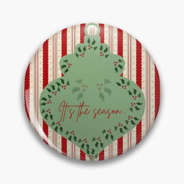 Item preview, It's the Season — Cozy Hand-Drawn Christmas Ornament & Festive Pattern designed and sold by Liberarteprint.