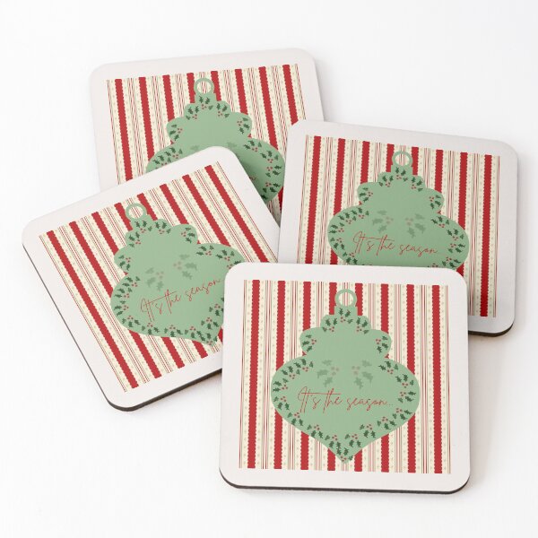 Item preview, It's the Season — Cozy Hand-Drawn Christmas Ornament & Festive Pattern designed and sold by Liberarteprint.