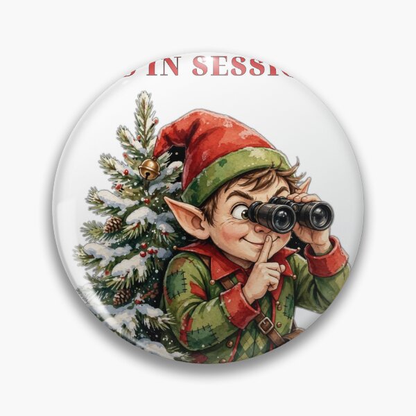 Item preview, Elf Surveillance — Funny Sneaky Holiday Spy Tee designed and sold by FitEnvy.