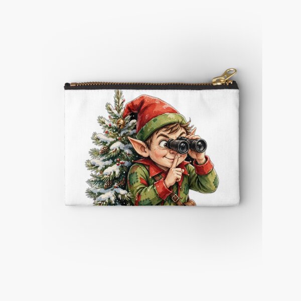 Item preview, Elf Surveillance — Funny Sneaky Holiday Spy Tee designed and sold by FitEnvy.