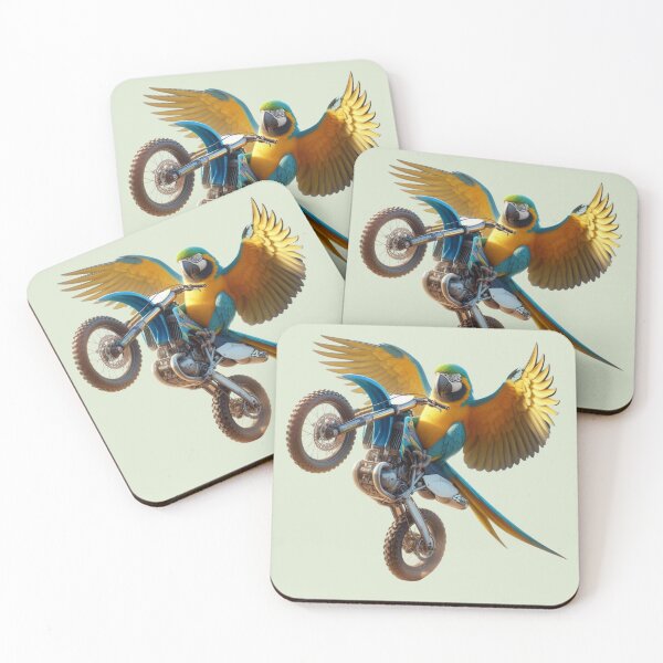 Item preview, Macaw Motocross designed and sold by Safe Haven Pets.