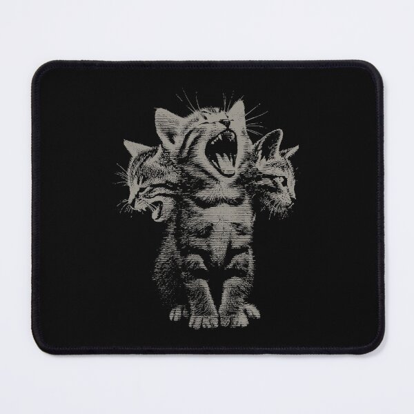 Item preview, Three Headed Cat Vintage 90s Surreal Kitten designed and sold by Mind-Drift.