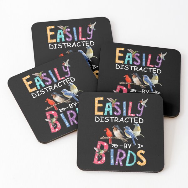 Item preview, Easily Distracted by Birds Funny Birdwatcher Quote designed and sold by ostenlee.