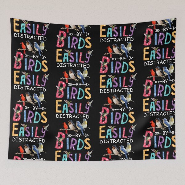 Item preview, Easily Distracted by Birds Funny Birdwatcher Quote designed and sold by ostenlee.