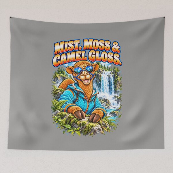 Item preview, Mist, Moss & Camel Gloss – Funny Outdoor Exploring T-Shirt – Funny Camel T-Shirt Animal Graphic Camel T-Shirt designed and sold by Camel & Quirk.