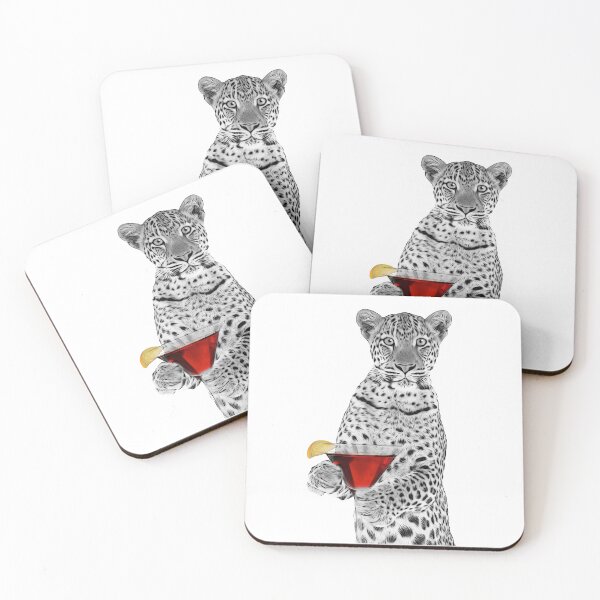 Item preview, Black and White Leopard with Cosmopolitan designed and sold by PLisasPets.