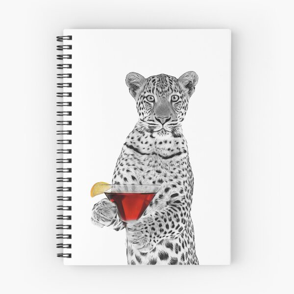 Item preview, Black and White Leopard with Cosmopolitan designed and sold by PLisasPets.