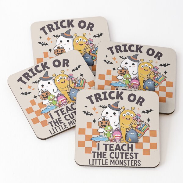 Item preview, I Teach The Cutest Little Monsters Funny Cute Ghost Bookish Trick Or Teach designed and sold by gear-posters.