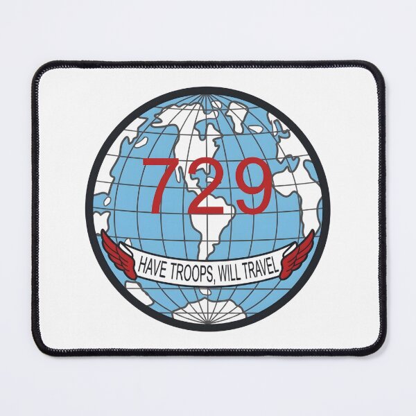 Item preview, USAF 729th Tactical Airlift Squadron Have Troops Will Travel Patch designed and sold by CharlieDesings.