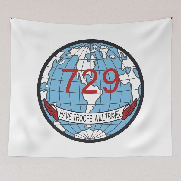 Item preview, USAF 729th Tactical Airlift Squadron Have Troops Will Travel Patch    designed and sold by CharlieDesings.