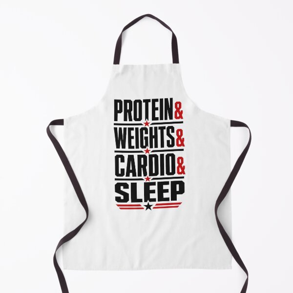 Item preview, Protein & Weights & Cardio & Sleep Funny gym motivational design for personal trainers, exercise and gym lovers  designed and sold by LD ART.