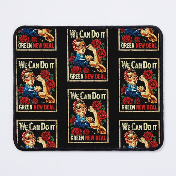 Item preview, We Can Do It Green New Deal Rosie Riveter Retro Feminist Environmental Art designed and sold by RamonaTeal.