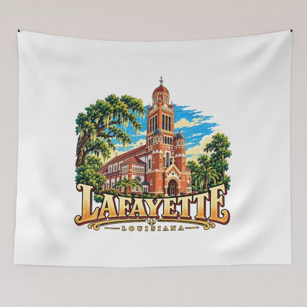 Artikelvorschau, Vintage-Reisesouvenir aus Lafayette, Louisiana – Geschenk zu einem Wahrzeichen entworfen und verkauft von MichaeIRellov.