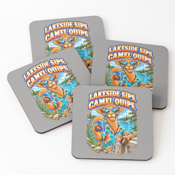 Item preview, Lakeside Sips. Camel Quips – Funny Outdoor Exploring T-Shirt – Funny Camel T-Shirt Animal Graphic Camel T-Shirt designed and sold by Camel & Quirk.