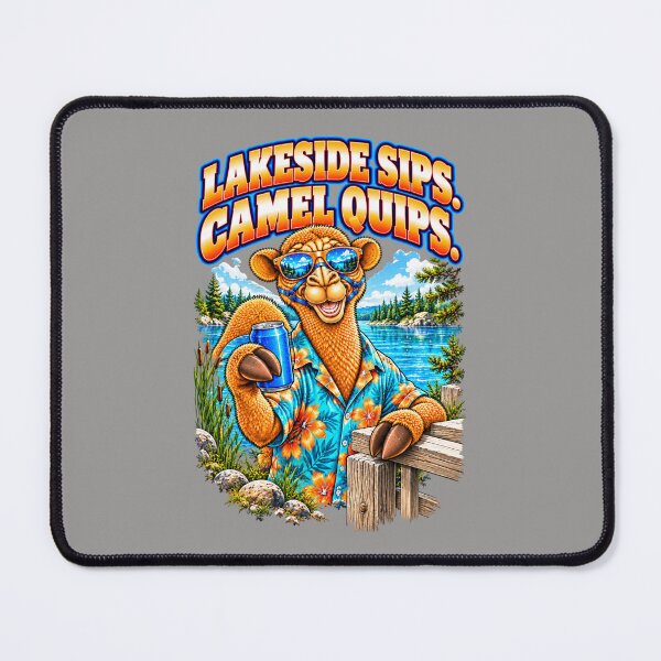 Item preview, Lakeside Sips. Camel Quips – Funny Outdoor Exploring T-Shirt – Funny Camel T-Shirt Animal Graphic Camel T-Shirt designed and sold by Camel & Quirk.