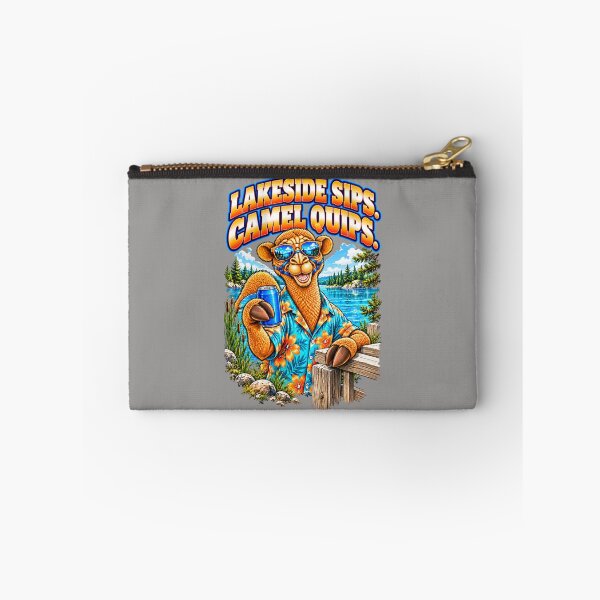 Item preview, Lakeside Sips. Camel Quips – Funny Outdoor Exploring T-Shirt – Funny Camel T-Shirt Animal Graphic Camel T-Shirt designed and sold by Camel & Quirk.