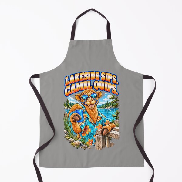 Item preview, Lakeside Sips. Camel Quips – Funny Outdoor Exploring T-Shirt – Funny Camel T-Shirt Animal Graphic Camel T-Shirt designed and sold by Camel & Quirk.