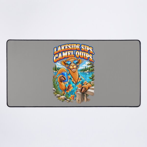 Item preview, Lakeside Sips. Camel Quips – Funny Outdoor Exploring T-Shirt – Funny Camel T-Shirt Animal Graphic Camel T-Shirt designed and sold by Camel & Quirk.