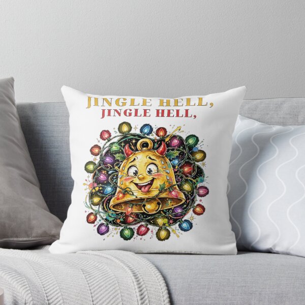 Item preview, Jingle Hell — Funny Frazzled Christmas Bell Tee designed and sold by FitEnvy.