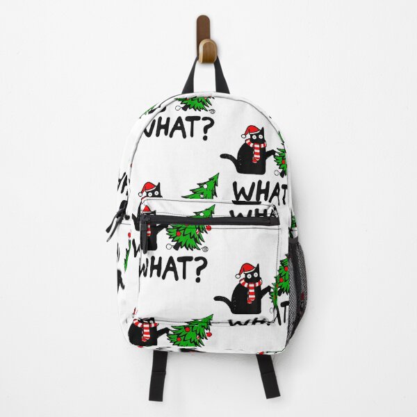 Item preview, Funny Black Cat Knocking Over Christmas Tree What? designed and sold by ostenlee.