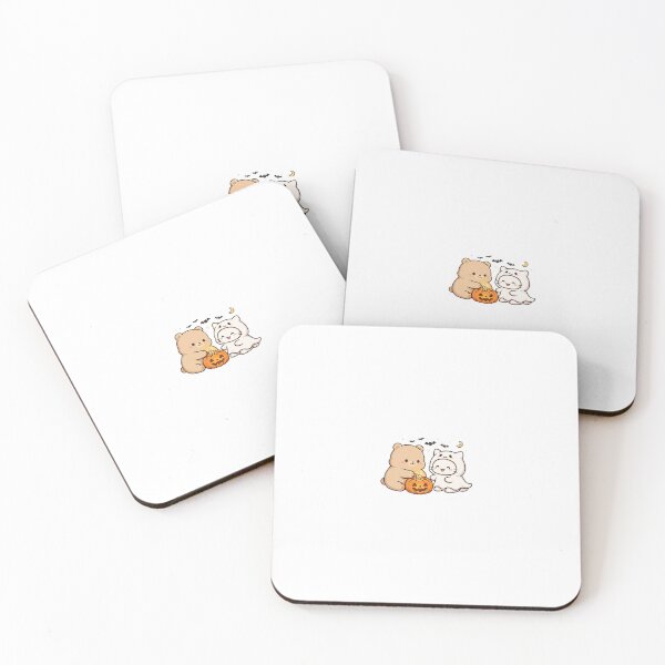 Item preview, Cute Bear and Cat Halloween Pumpkin Friends designed and sold by ArchanaKatoch.