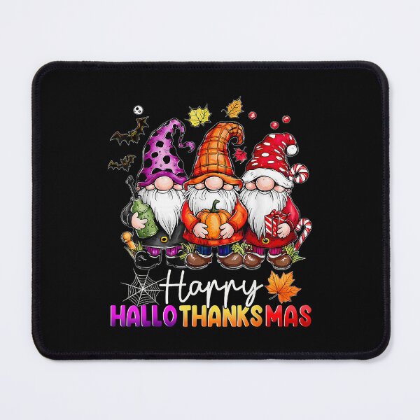 Item preview, Happy Hallothanksmas Gnomes Halloween Christmas Celebration designed and sold by OddPopARt.