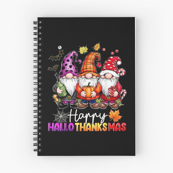 Item preview, Happy Hallothanksmas Gnomes Halloween Christmas Celebration designed and sold by OddPopARt.