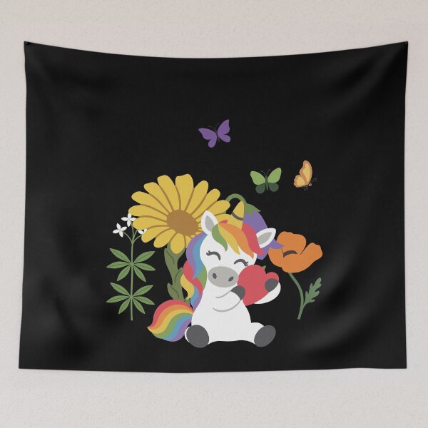 Item preview, Illustration · Heart Unicorn · Nature · Poppy designed and sold by Sir-Freaky.