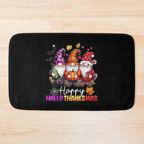 Item preview, Happy Hallothanksmas Gnomes Halloween Christmas Celebration designed and sold by OddPopARt.