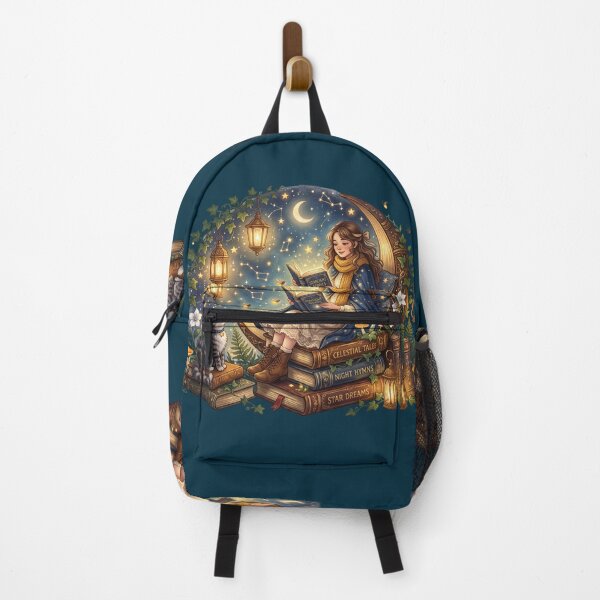 Item preview, Stargazing Book Lover Cottagecore Illustration designed and sold by SebastianSpace.