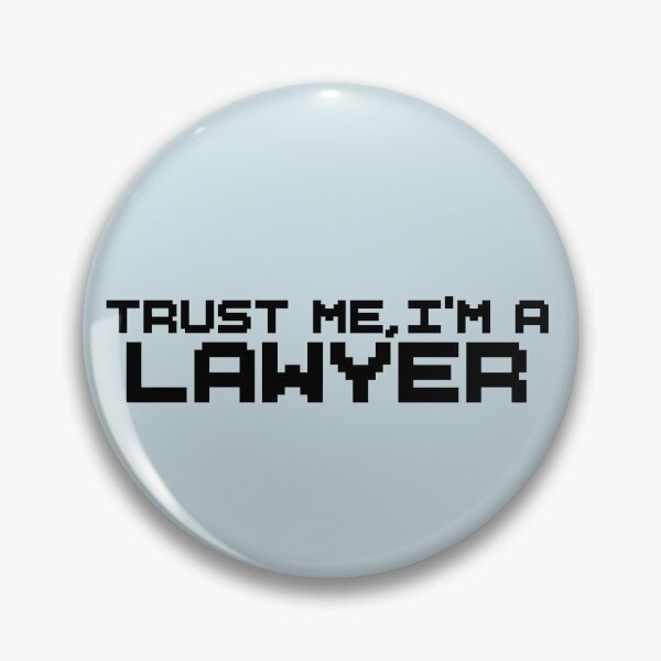 Item preview, Trust Me I’m a Lawyer – Bold Typography Sticker designed and sold by tviyluv.