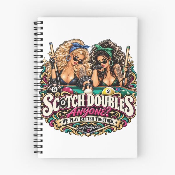 Item preview, Scotch Doubles Anyone |Women's Pool Player Design designed and sold by Crazyhuskychick.