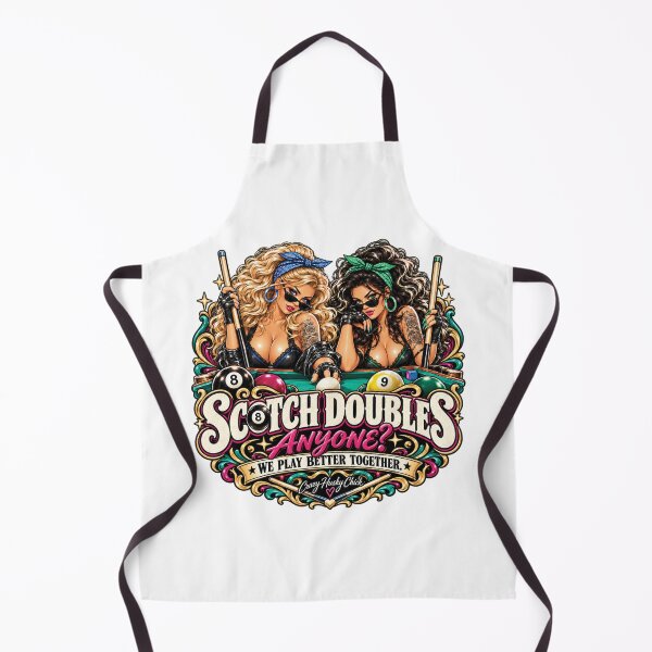 Item preview, Scotch Doubles Anyone |Women's Pool Player Design designed and sold by Crazyhuskychick.