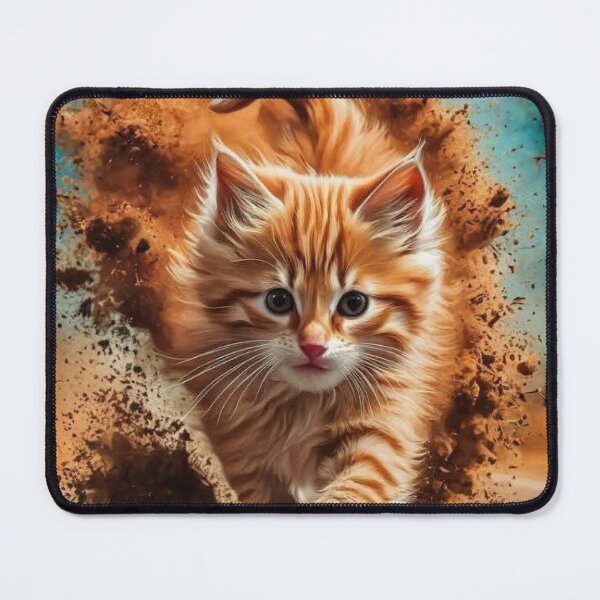 Item preview, Action Hero Ginger Kitten Blast designed and sold by Noah-Gallery.