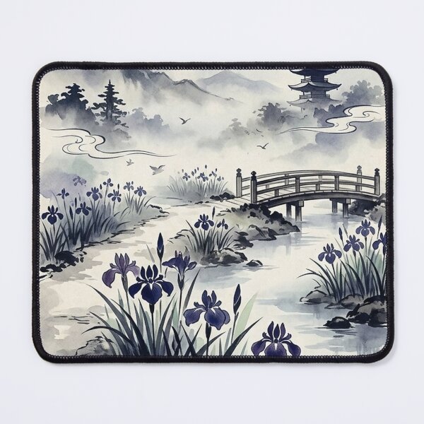 Item preview, Mystical Iris Garden: Traditional Ink Wash Painting Style with Modern Aesthetic designed and sold by iris-festival.