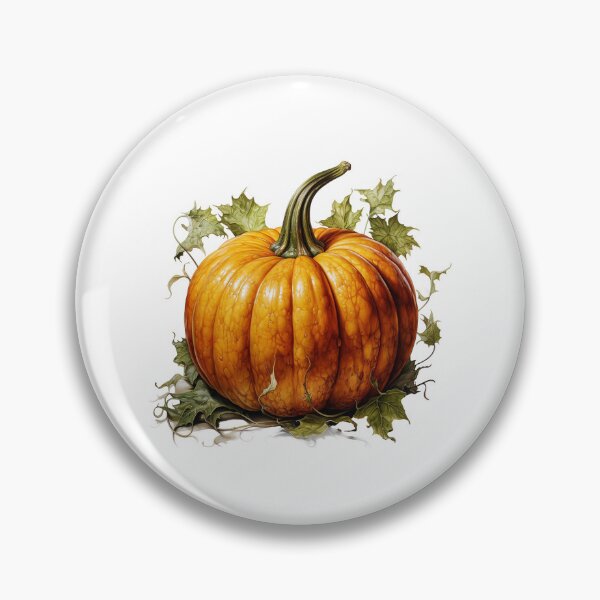 Item preview, Pumpkin in watercolor style  designed and sold by MiraCleAI.
