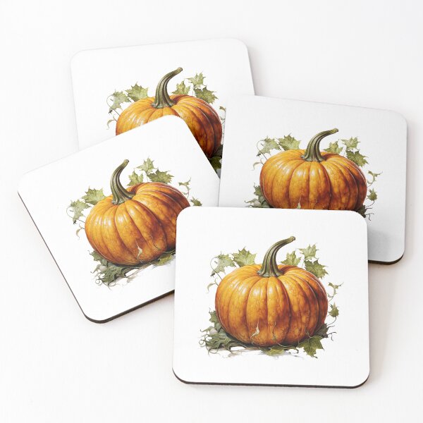 Item preview, Pumpkin in watercolor style  designed and sold by MiraCleAI.