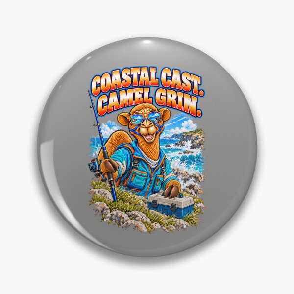 Item preview, Coastal Cast. Camel Grin – Funny Outdoor Exploring T-Shirt – Funny Camel T-Shirt Animal Graphic Camel T-Shirt designed and sold by Camel & Quirk.