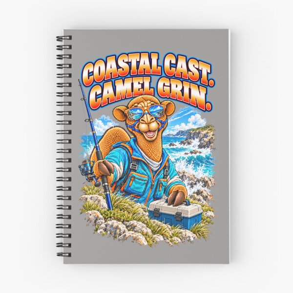 Item preview, Coastal Cast. Camel Grin – Funny Outdoor Exploring T-Shirt – Funny Camel T-Shirt Animal Graphic Camel T-Shirt designed and sold by Camel & Quirk.