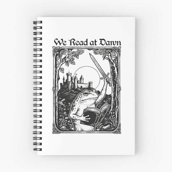 Item preview, We Read at Dawn Medieval Reading Frog designed and sold by SamWoodrt.