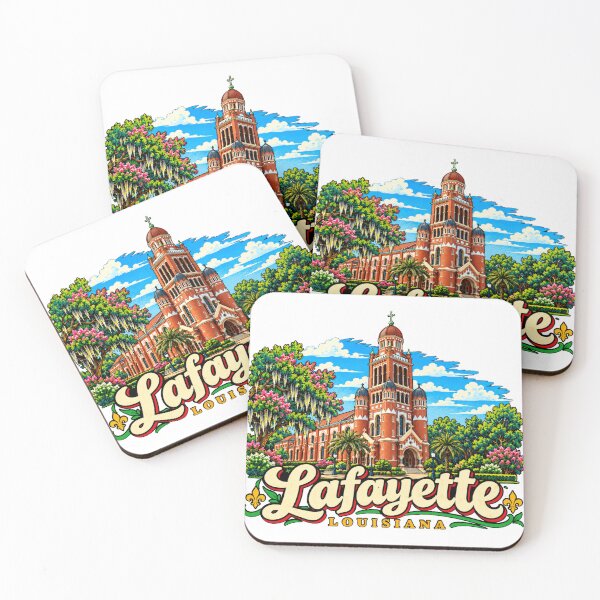 Item preview, Hand Drawn Lafayette Louisiana Travel Souvenir Landmark Gift designed and sold by MichaeIRellov.