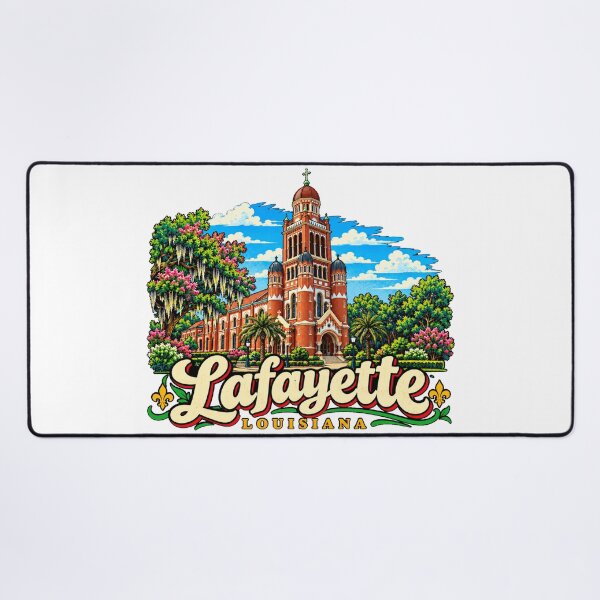 Item preview, Hand Drawn Lafayette Louisiana Travel Souvenir Landmark Gift designed and sold by MichaeIRellov.