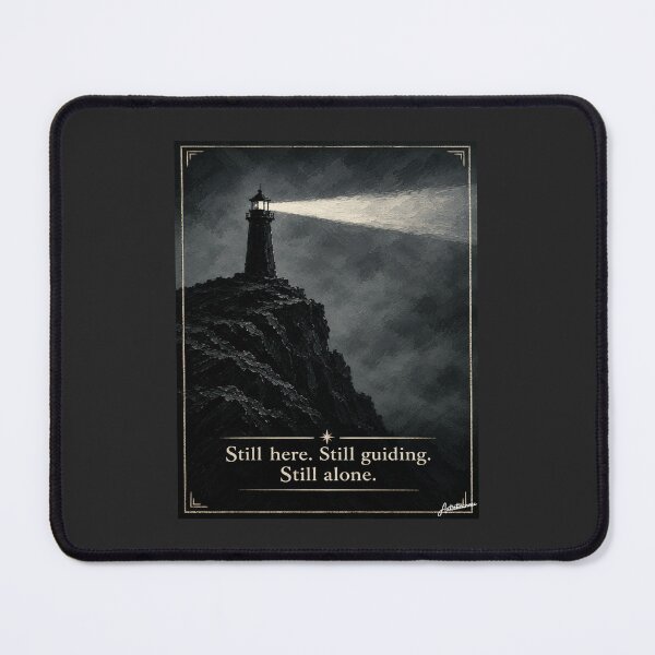 Item preview, Lone Lighthouse Minimalist Art, Light Cutting Through Fog designed and sold by Artisticanvas.